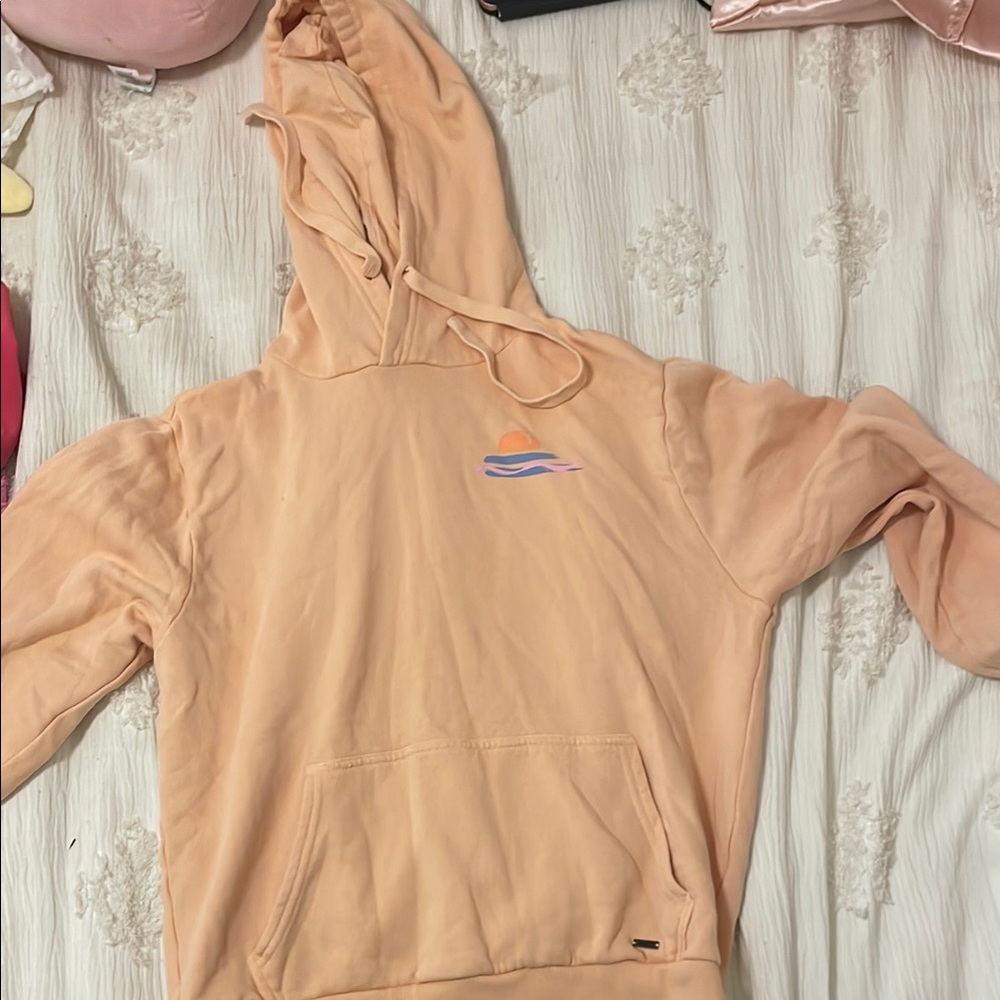 Peach Hoodie with Logo